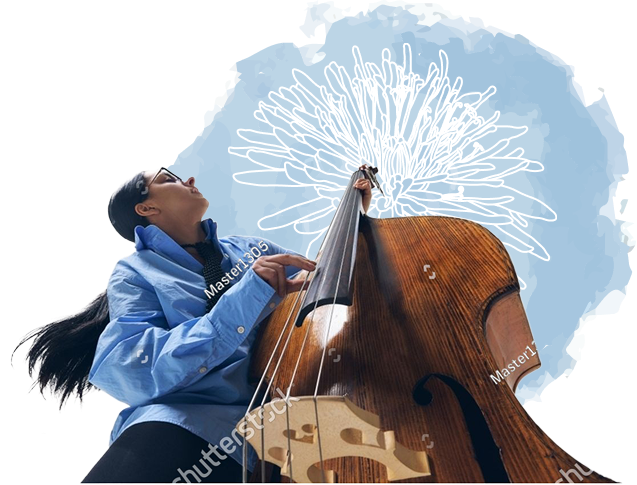Woman playing cello